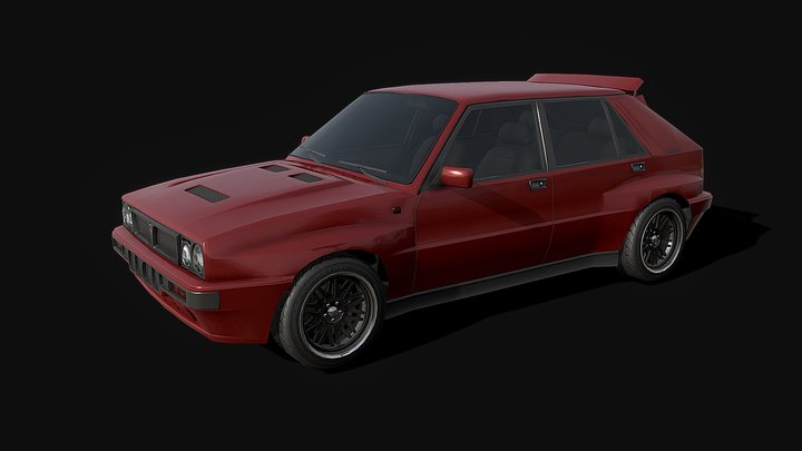 Asti Stradale '89 - Low poly model