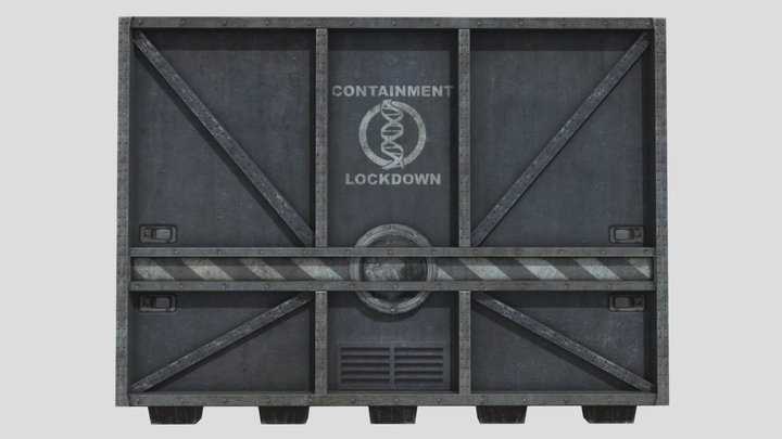 Lockdown Bunker Door V1 3D Model