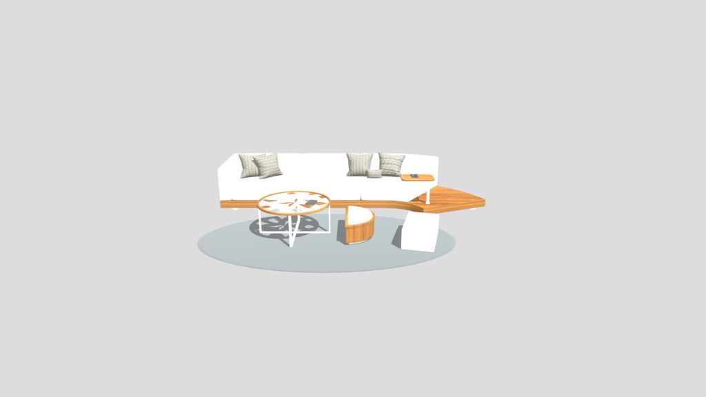 Curved Modular Lounge Set