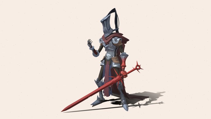 Stylized Knight Character 3D Model