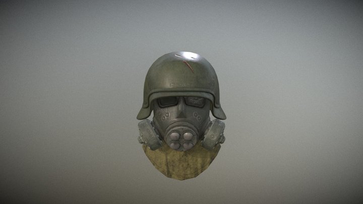 Gas Helmet 3D Model