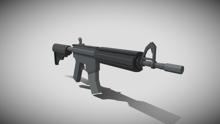 М4а4 3D Model