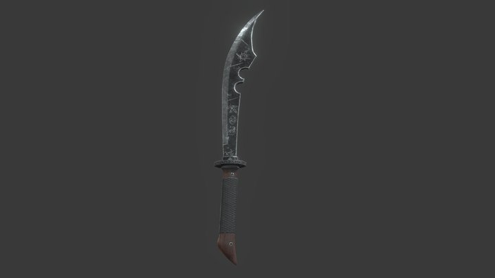 Scimitar Sword 3D Model