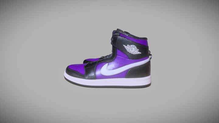 Air Jordan 1 High Purple Court V2 3D Model