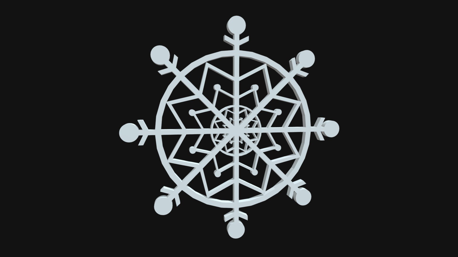 №1 - Maze: Snowflake - Download Free 3D model by Christian Walter