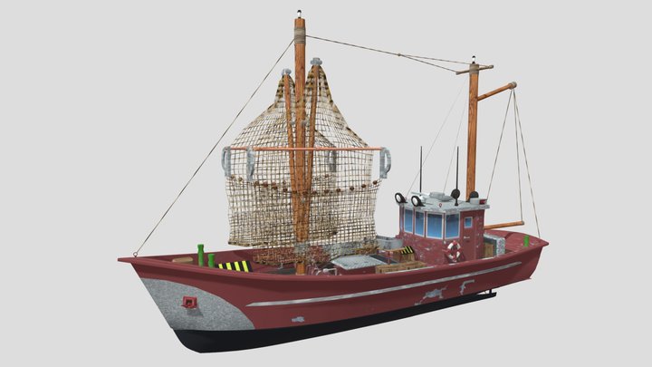 Fishing Boat V – Modello 3D gratuito STL