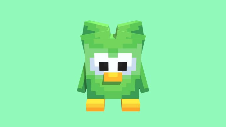 Duolingo Bird 3D Model