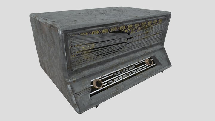 Vintage Radio - PolyCCSkills Competition Entry 3D Model