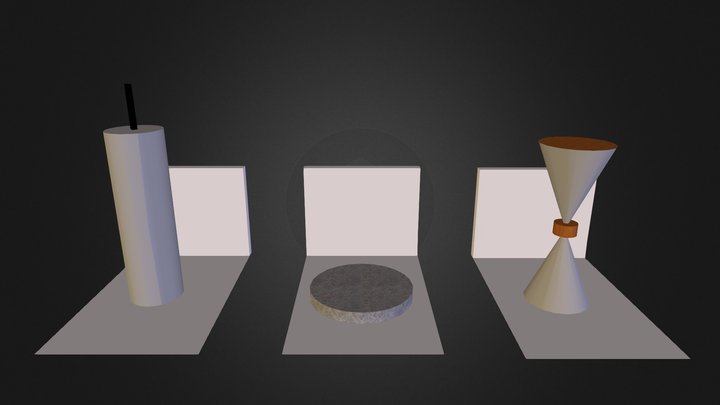 Three Clocks 3D Model