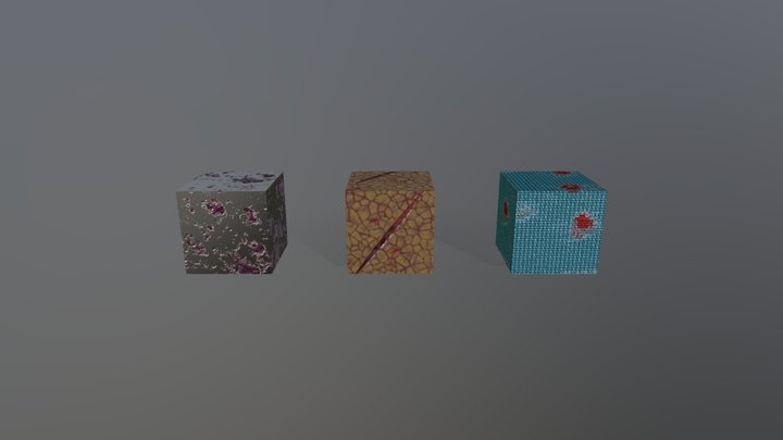 Cubos_texturas(Dalia Parcial) 3D Model