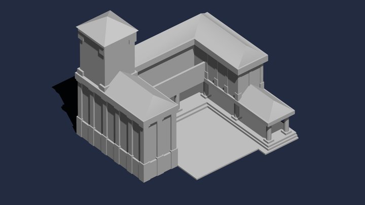 Roman Barracks 3D Model