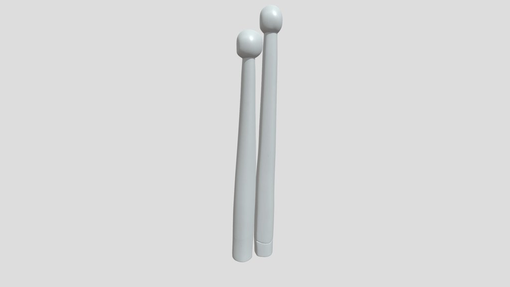 Two wooden drumsticks