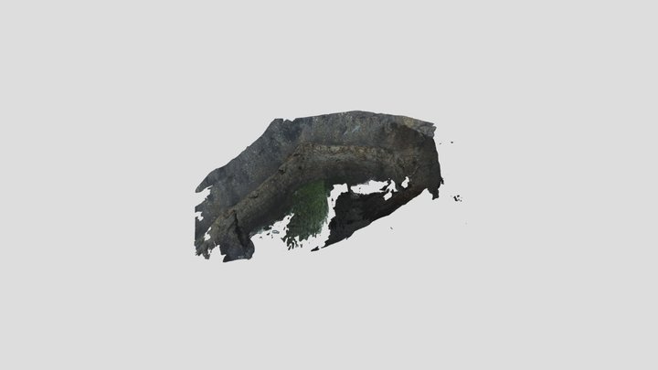 Low Res 3D model of Black Mtn South wall 3D Model