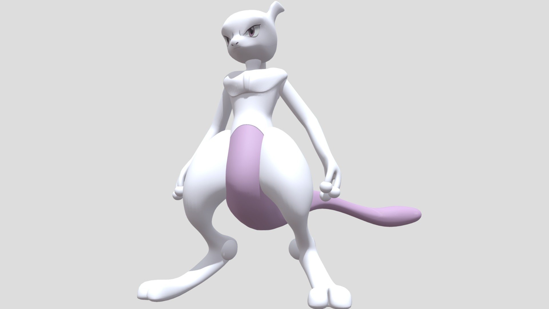 ミュウツー(通常色) - 3D model by 主 (@kajitani) [97bbf1d]