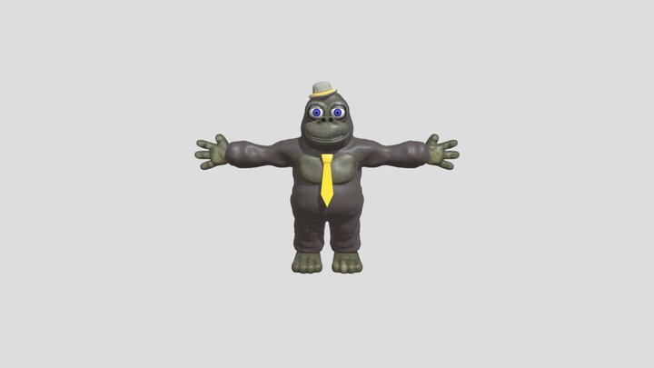 Gus Golrilla By DOM Studio 3D Model