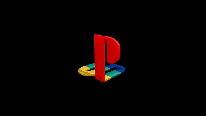 PlayStation - PlayStation Logo (1994) 3D Model