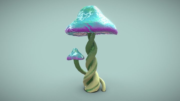 Alien mushroom 3D Model