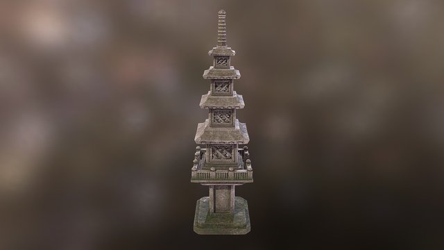 Japanese lantern 3D Model