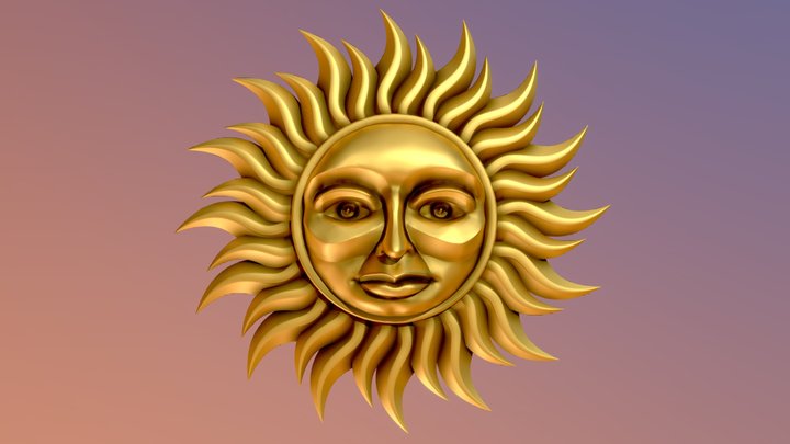 Sun Decoration 3D Model