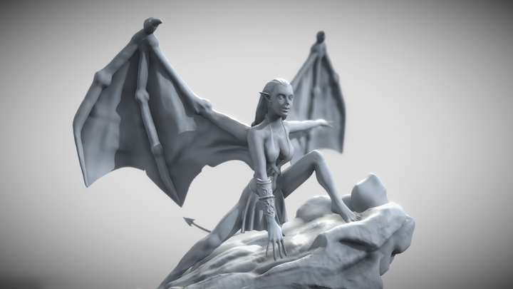 Princess of the undead - Female model 3D Model