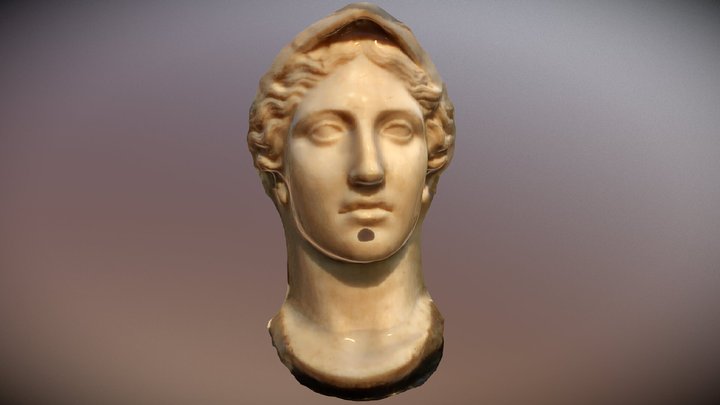 Busto de la diosa Atenea 3D Model