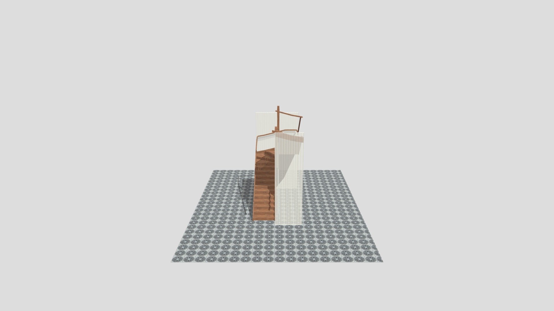 FCM Building 291 Hackney Rd Stair 02 - 3D model by Excel Stairs Ltd ...