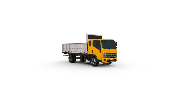 KAMA king cab cargo truck 3D Model