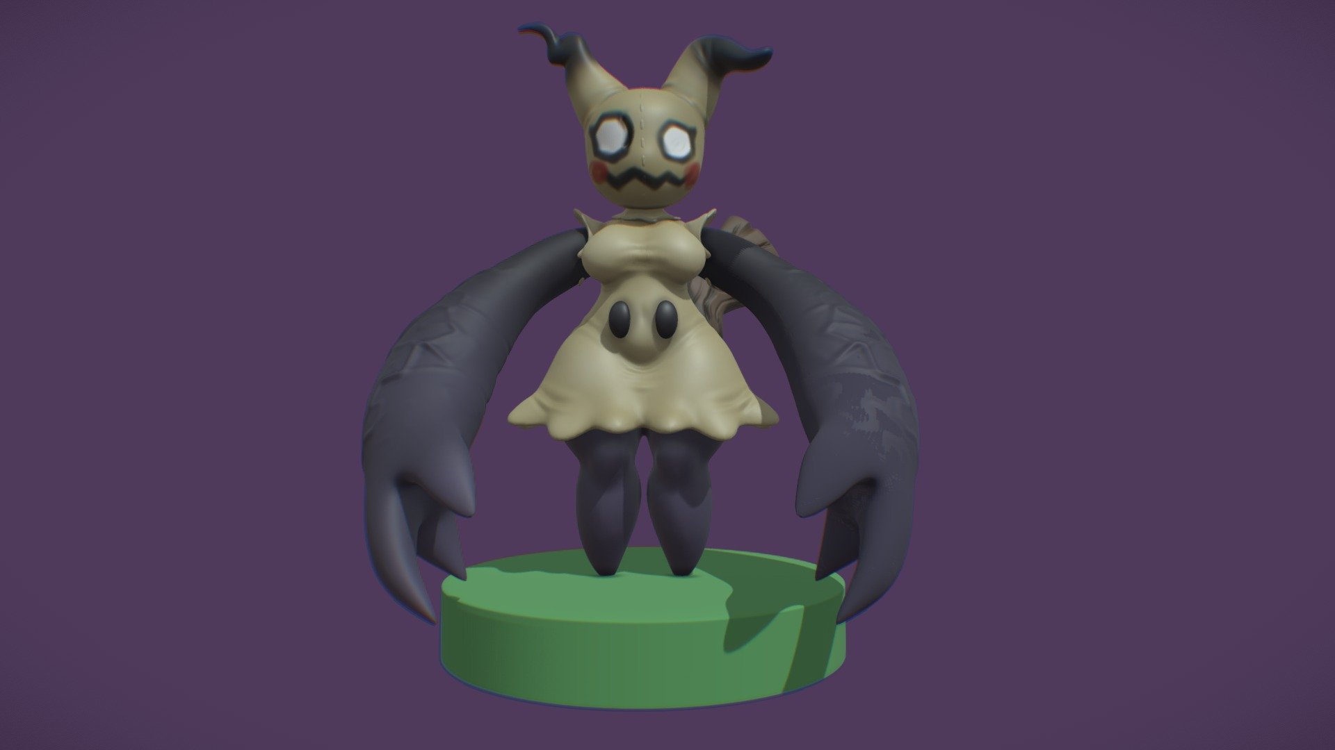 Mimikyu Monstergirl 3d Model By Ulrikselvik Nemi66 97c07f1 Sketchfab 