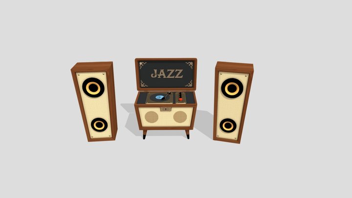 Hello Neighbor Alpha 1.5 Stereo_system 3D Model