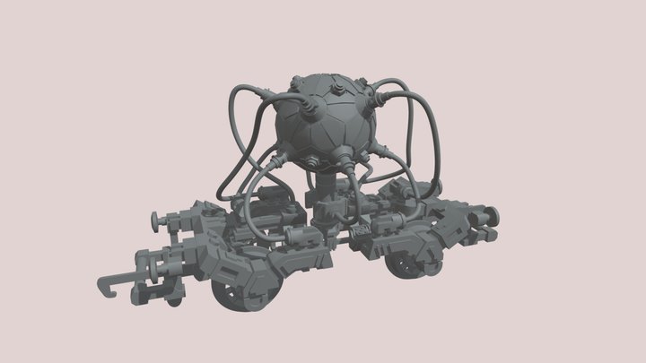 OO Scale Train - Nuclear Reactor Core 3D Model