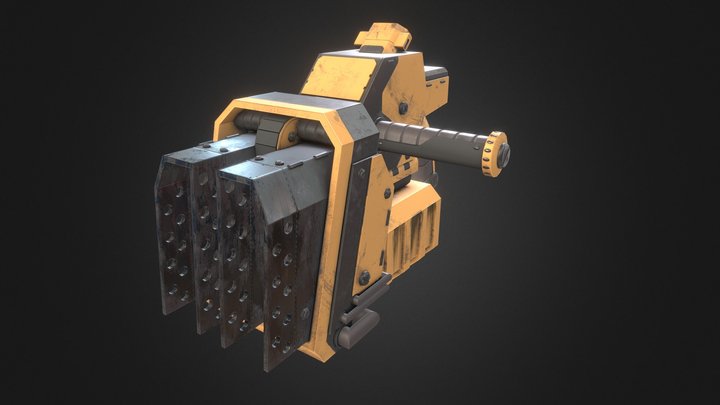 Plasma Gun 3D Model