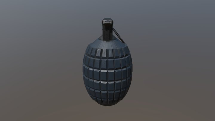 Grenade OBJ3 3D Model