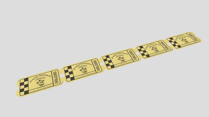Fazbear Tickets 3D Model