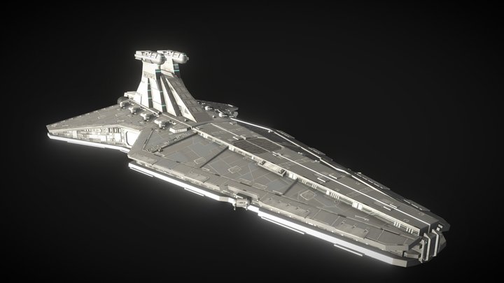 Venator Star Destroyer 3D Model