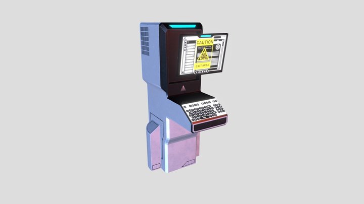 Computer Terminal 3D Model