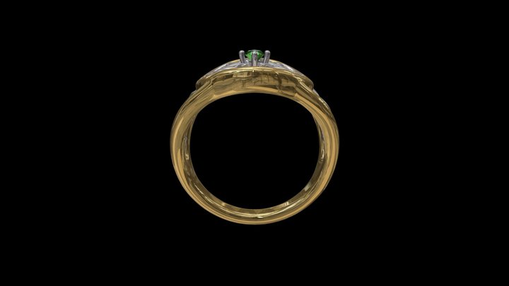 Ring One Stone RD 2_5MM 3D Model
