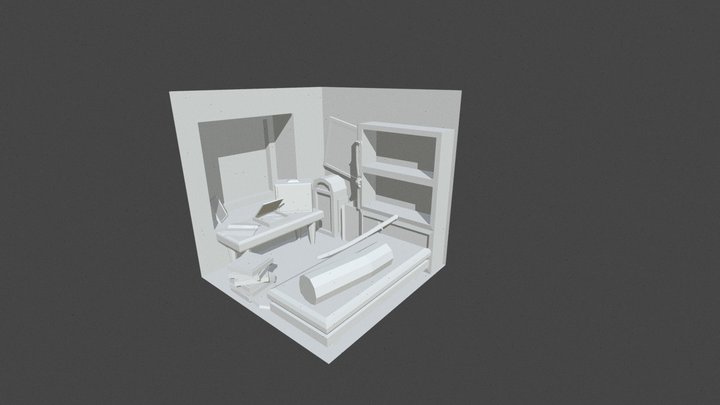 DAE Crib Game Art Fundamentals 3D Model