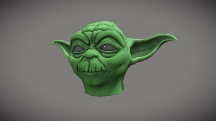 Star Wars Yoda head 3D Model