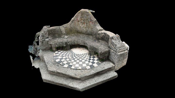 Sarajevo Latin Bridge - Stone Seat (Scaniverse) – Free 3D Model STL