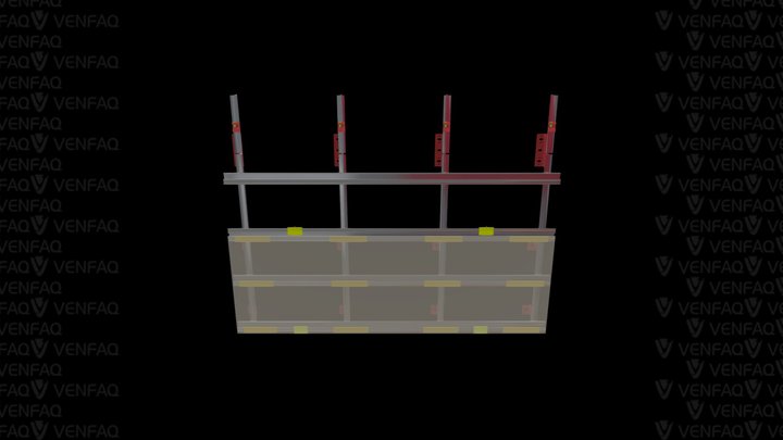 VLANK Vertical Support 3D Model