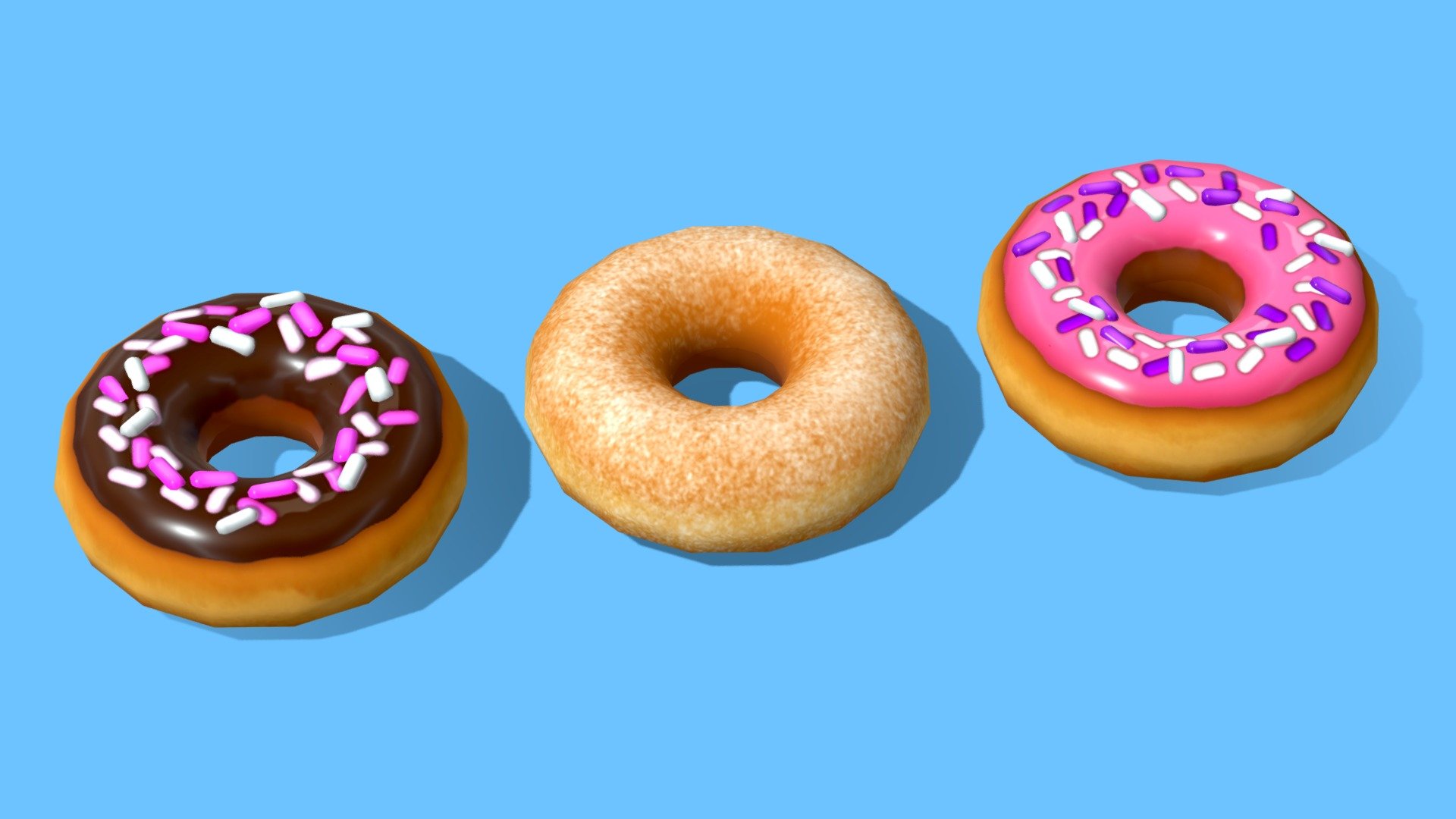 Donuts - Buy Royalty Free 3D model by Megan Alcock (@citystreetlight ...