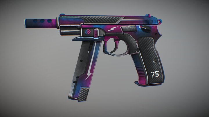 CZ75 Sector Fade 3D Model