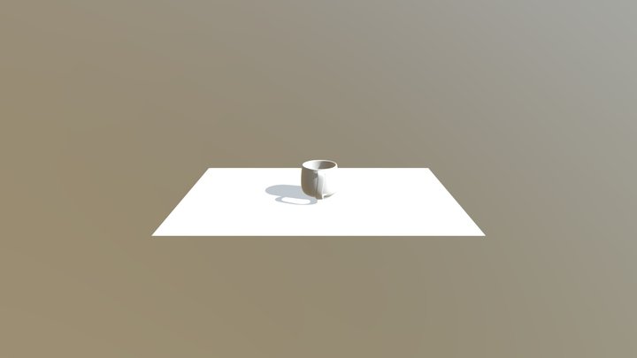 gray cup 3D Model