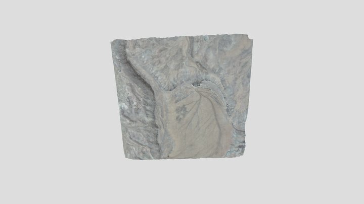 Cedar Mtn. Fm., UT - Avulsion (Nadir) 3D Model