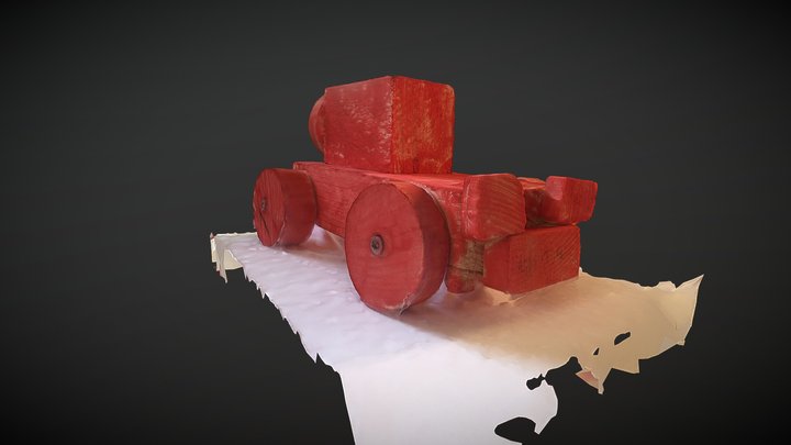 Wooden Car Scan 3D Model