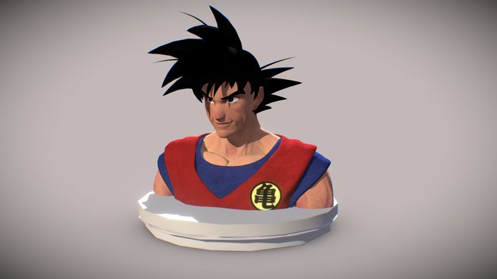 Son Goku fan art 3D Model