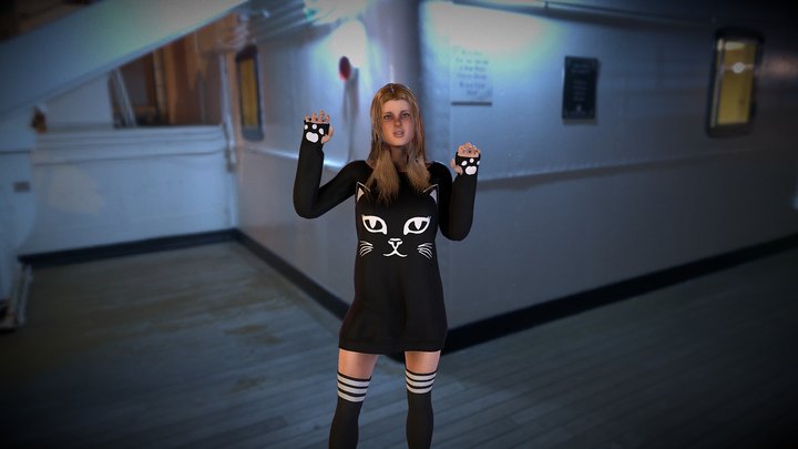 Kitty Dress 3D Model
