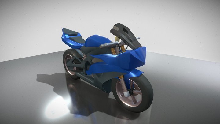 Yamaha R6 -Sportbike 3D Model