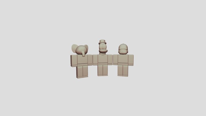 3 Pocoyos chacters 3D Model