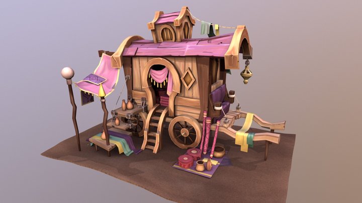 Carro Cartoon 3D Model